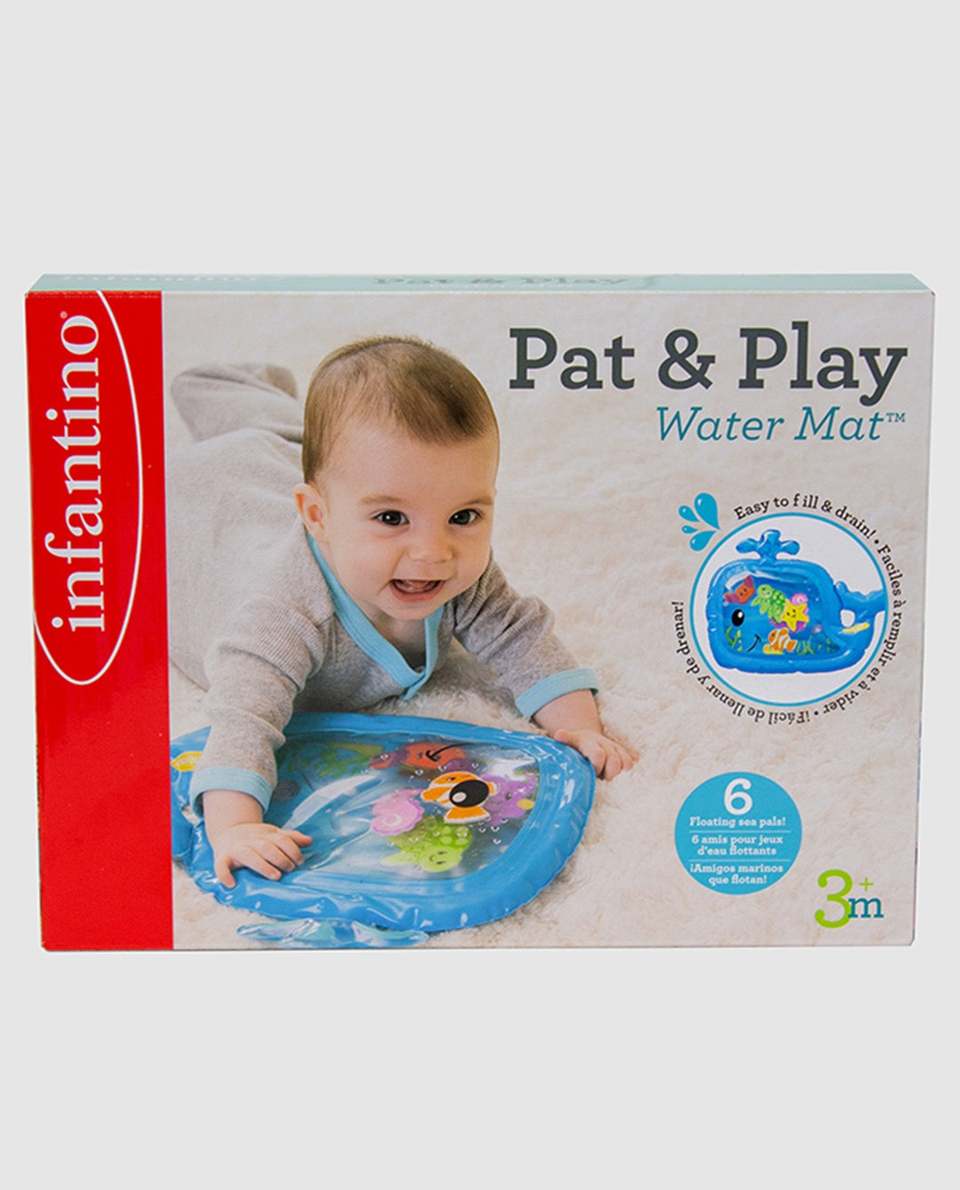 Infantino - Sensory Pat & Play Water Mat | 3m+ | Whale Infantino - Sensory Pat & Play Water Mat | 3m+ | Whale