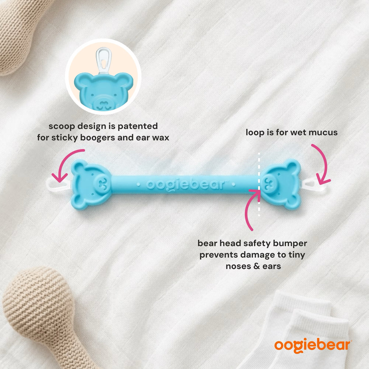 Oogiebear Nose & Ear Booger Picker 2-Pack — BambiniJO Jordan
