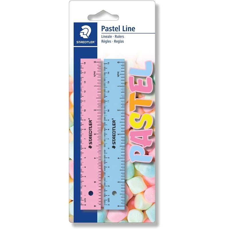 Staedtler - Pastel Rulers 15cm | Blister Card of 2
