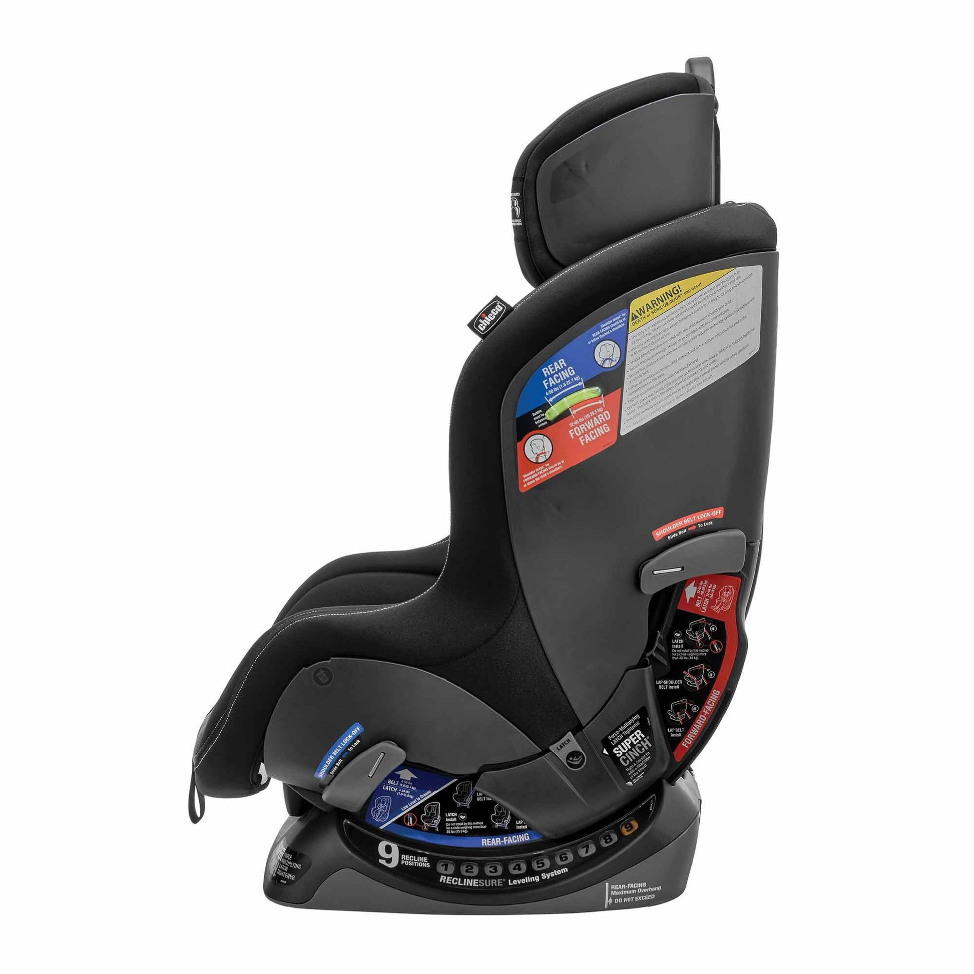 Chicco - NextFit Max ClearTex Extended-Use Convertible Car Seat | Shadow Chicco - NextFit Max ClearTex Extended-Use Convertible Car Seat | Shadow