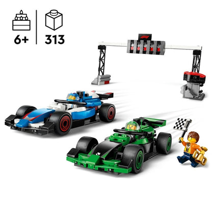 Lego - F1® Grid with VCARB & Sauber Race Cars | 313 Pcs | 6Y+