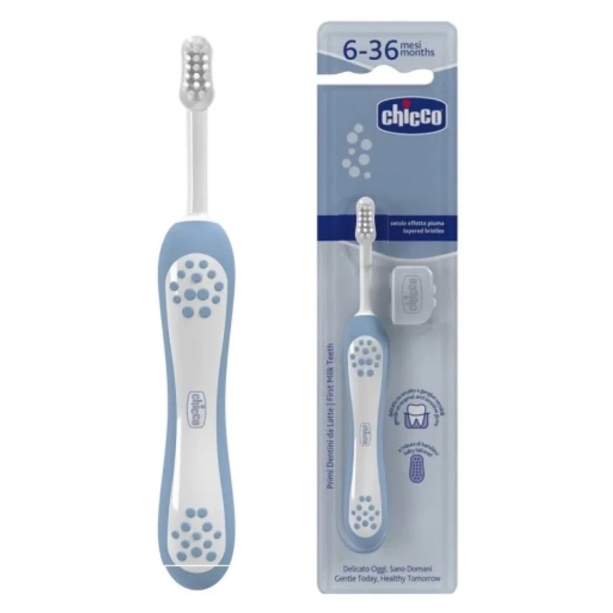 Chicco - Toothbrush First Teeth | Indigo | 6-36m Chicco - Toothbrush First Teeth | Indigo | 6-36m
