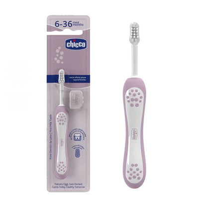 Chicco - Toothbrush First Teeth | Lilac | 6-36m