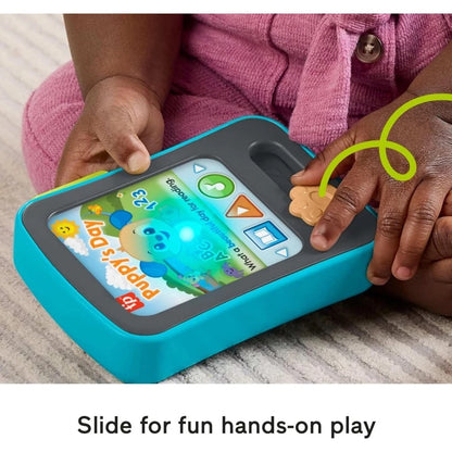 Fisher Price - لعبة قارئ قصص الجرو من لاف آند ليرن