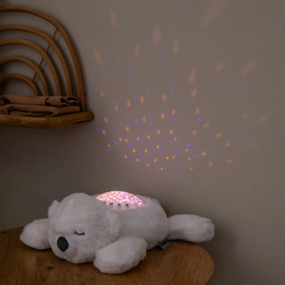 Nattou - Night Lamp Projector Bear | White