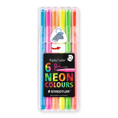 Staedtler - Triplus Color Fibre-Tip Pens Neon | Pack of 6