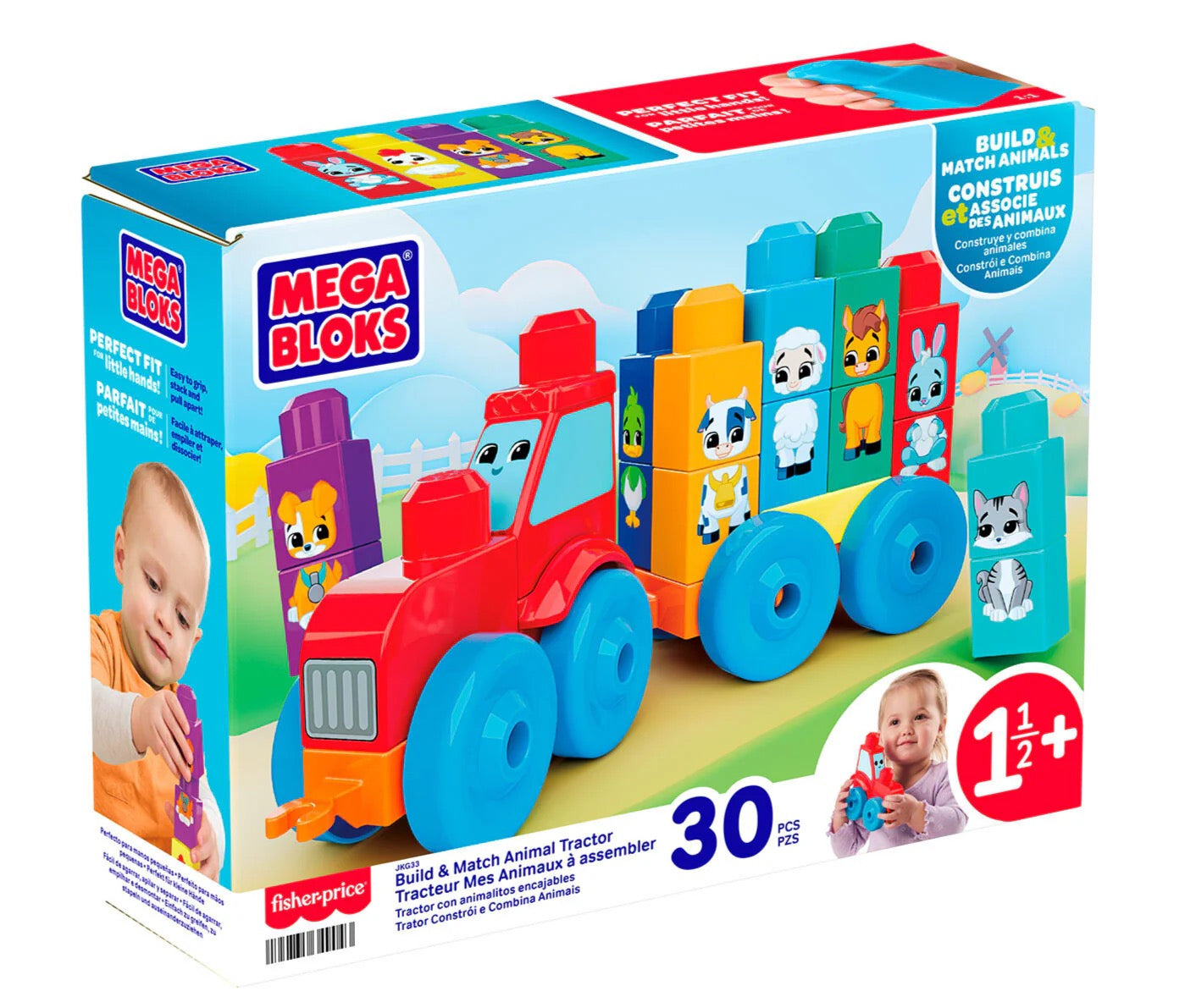 Mega Bloks - First Builders Build & Match Animal Blocks Set