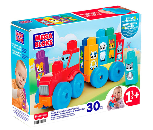 Mega Bloks - First Builders Build & Match Animal Blocks Set