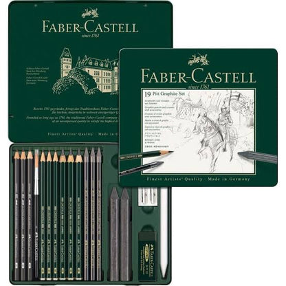 Faber-Castell - Pitt Graphite Drawing Set | Medium Tin of 19