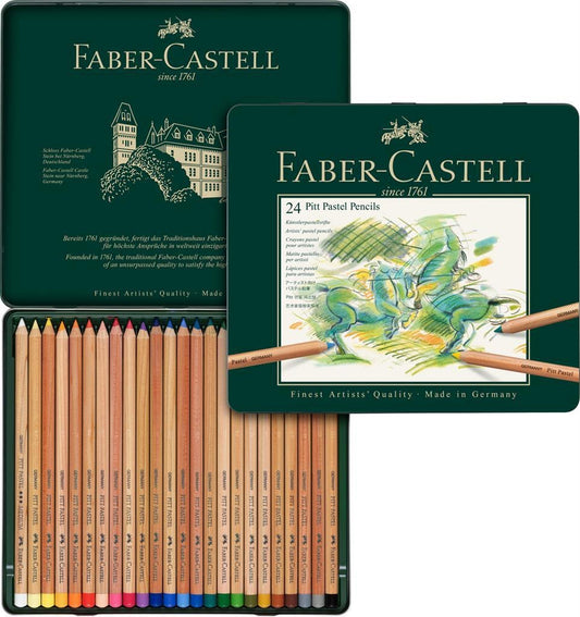 Faber-Castell - Pitt Pastel Pencils | Tin of 24