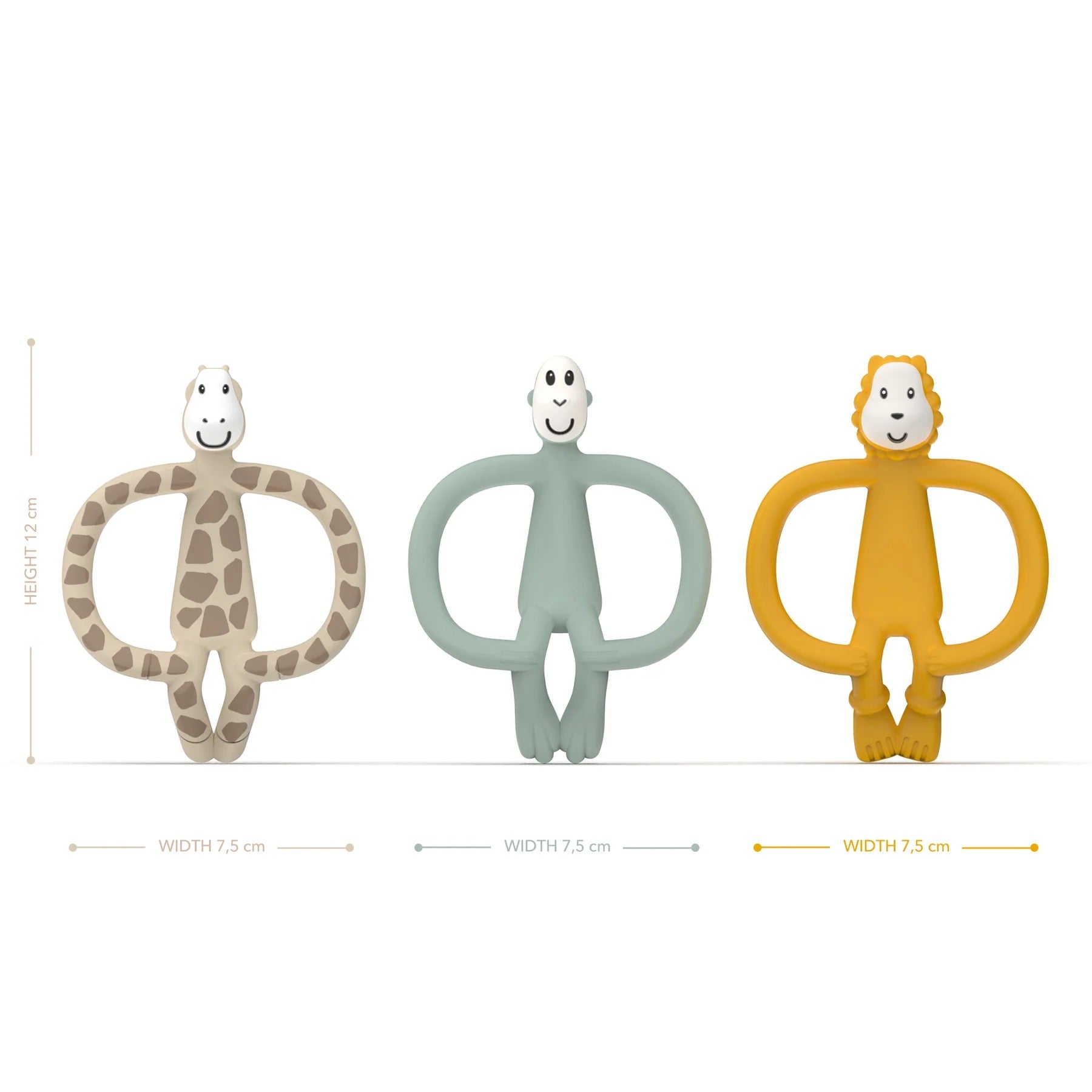 Matchstick Monkey - Animal Teether Gift Set | Pack Of 3 Matchstick Monkey - Animal Teether Gift Set | Pack Of 3