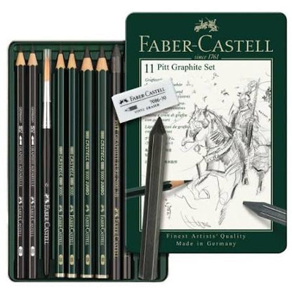 Faber-Castell - Pitt Graphite Drawing Set | Small Tin of 11