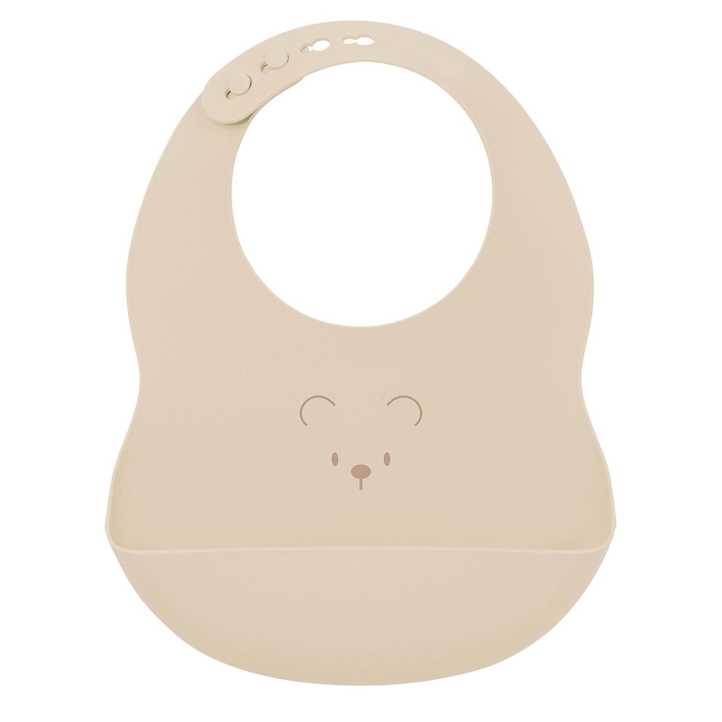 Nattou - Silicone Bib with Drip Tray | Bear Clay