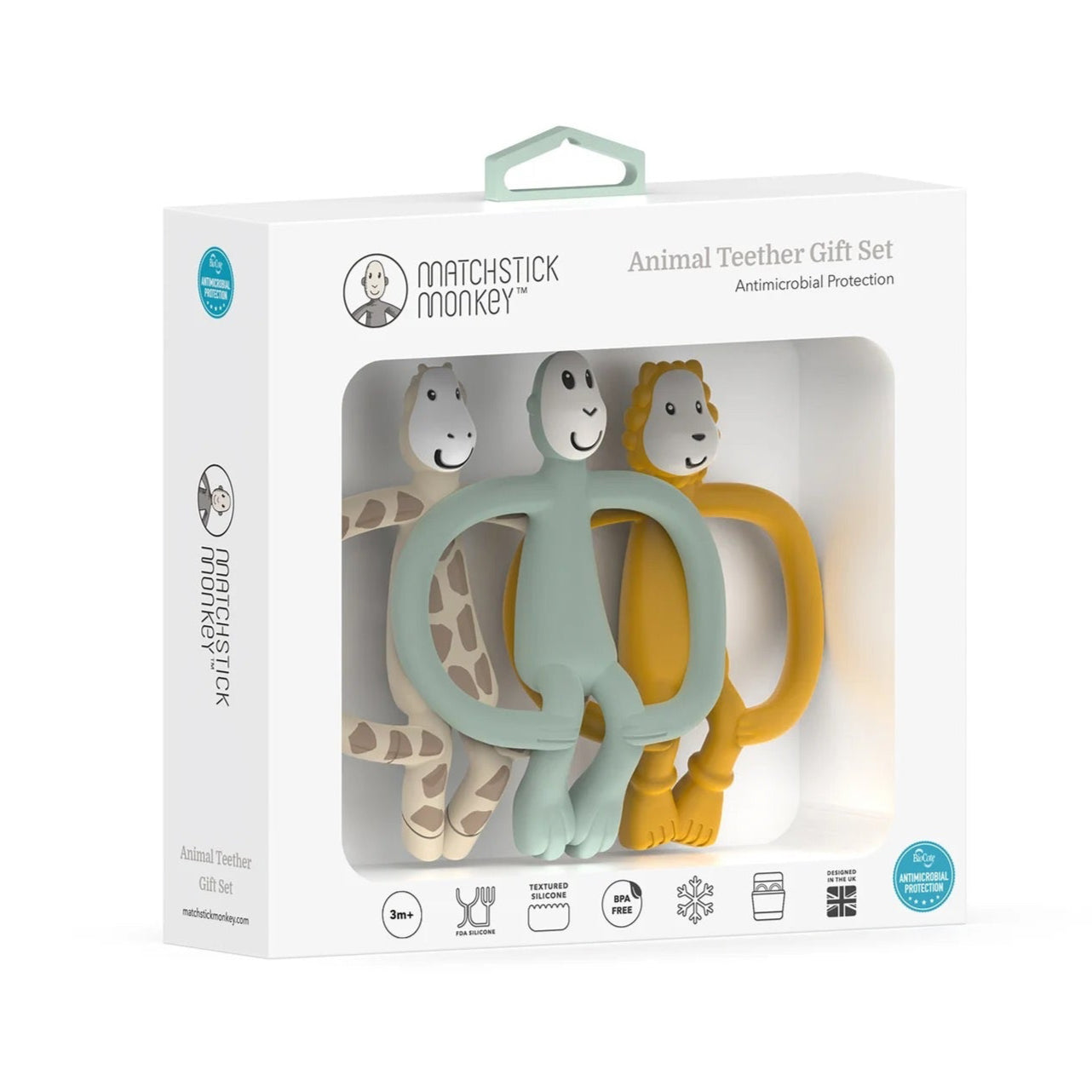Matchstick Monkey - Animal Teether Gift Set | Pack Of 3 Matchstick Monkey - Animal Teether Gift Set | Pack Of 3