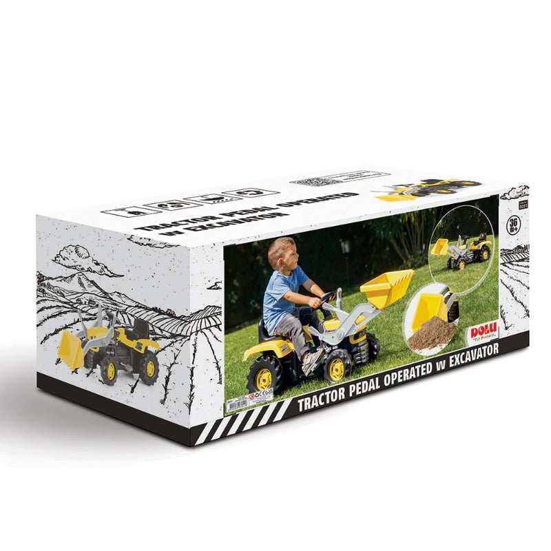 Dolu - Tractor Pedal Operated with Excavator | Yellow| 3Y+ Dolu - Tractor Pedal Operated with Excavator | Yellow| 3Y+