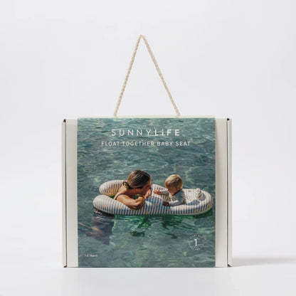 SUNNYLiFE - Float Together Baby Seat | Duck Sage Stripe