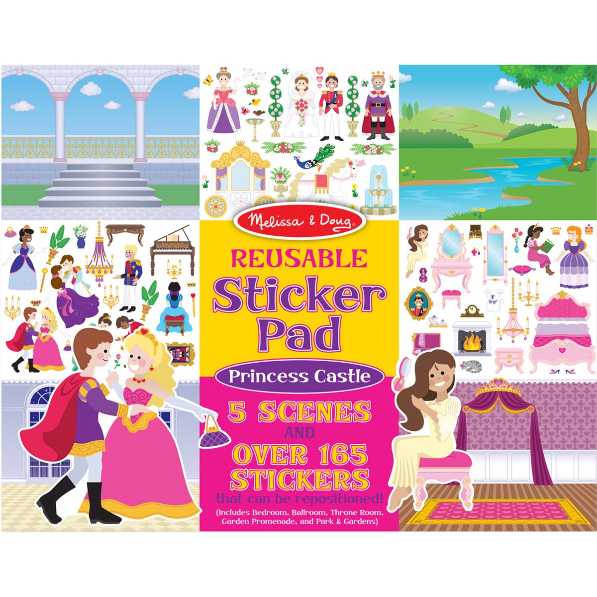 Melissa & Doug Reusable Sticker Pad - Princess Castle Melissa & Doug Reusable Sticker Pad - Princess Castle