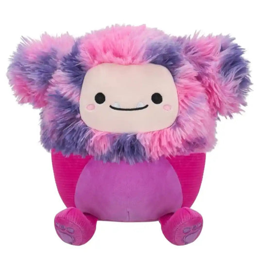 Squishmallows - Little Plush 7.5" Woxie - Magenta Bigfoot - Multicolored Hair