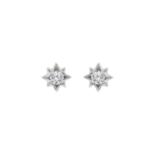 Starburst Kid's Diamond Stud Earrings