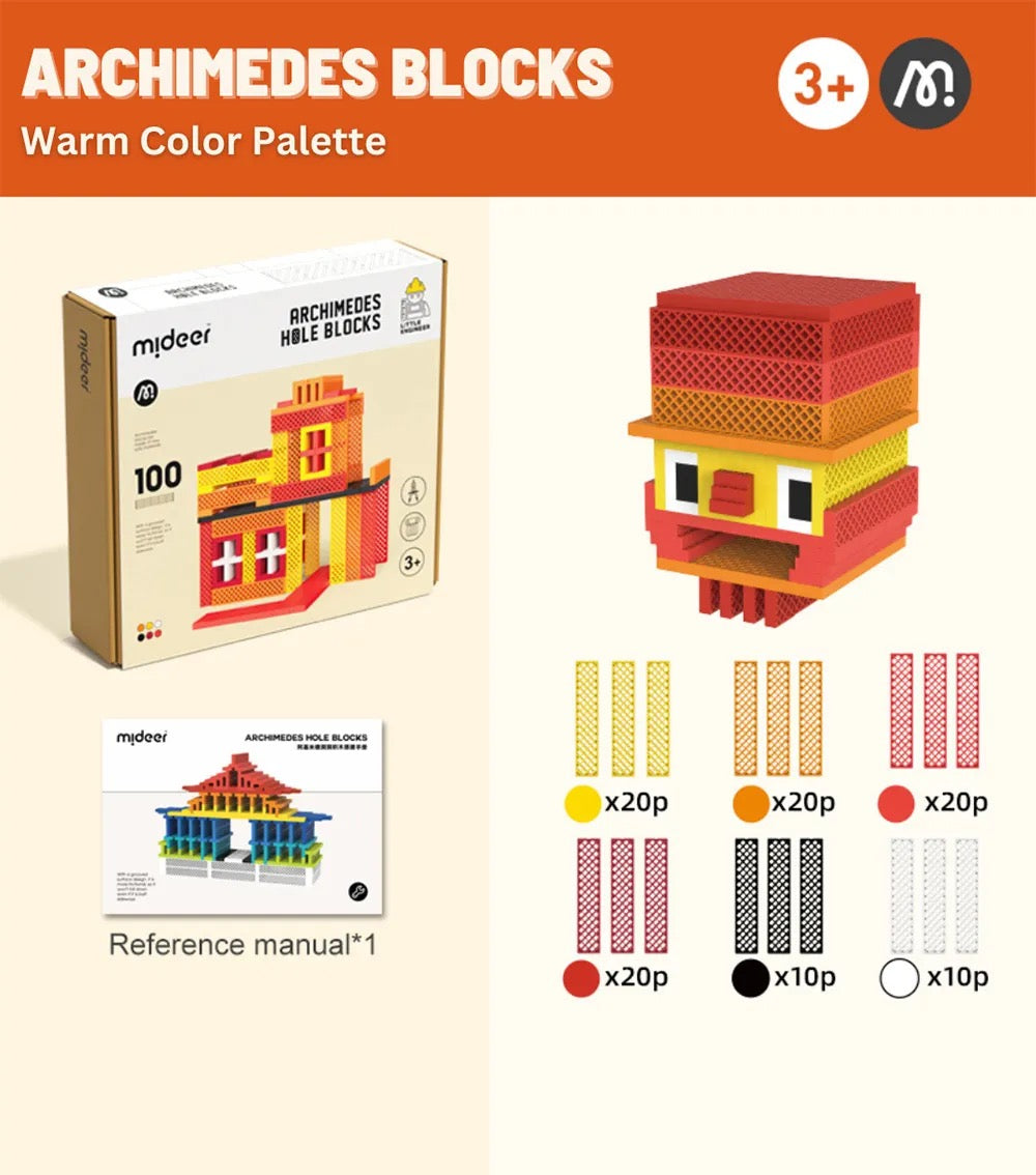 Mideer - Archimedes Dimonds Hole Blocks – Warm Mideer - Archimedes Dimonds Hole Blocks – Warm