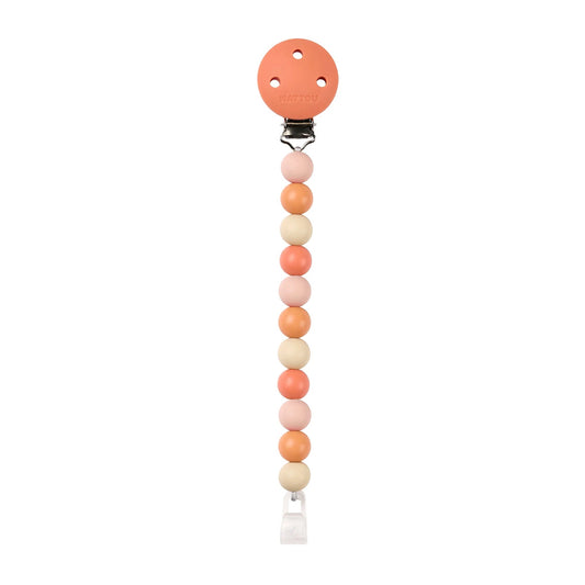 Nattou - Pacifinder Pacifier Clip | Beige Terracotta
