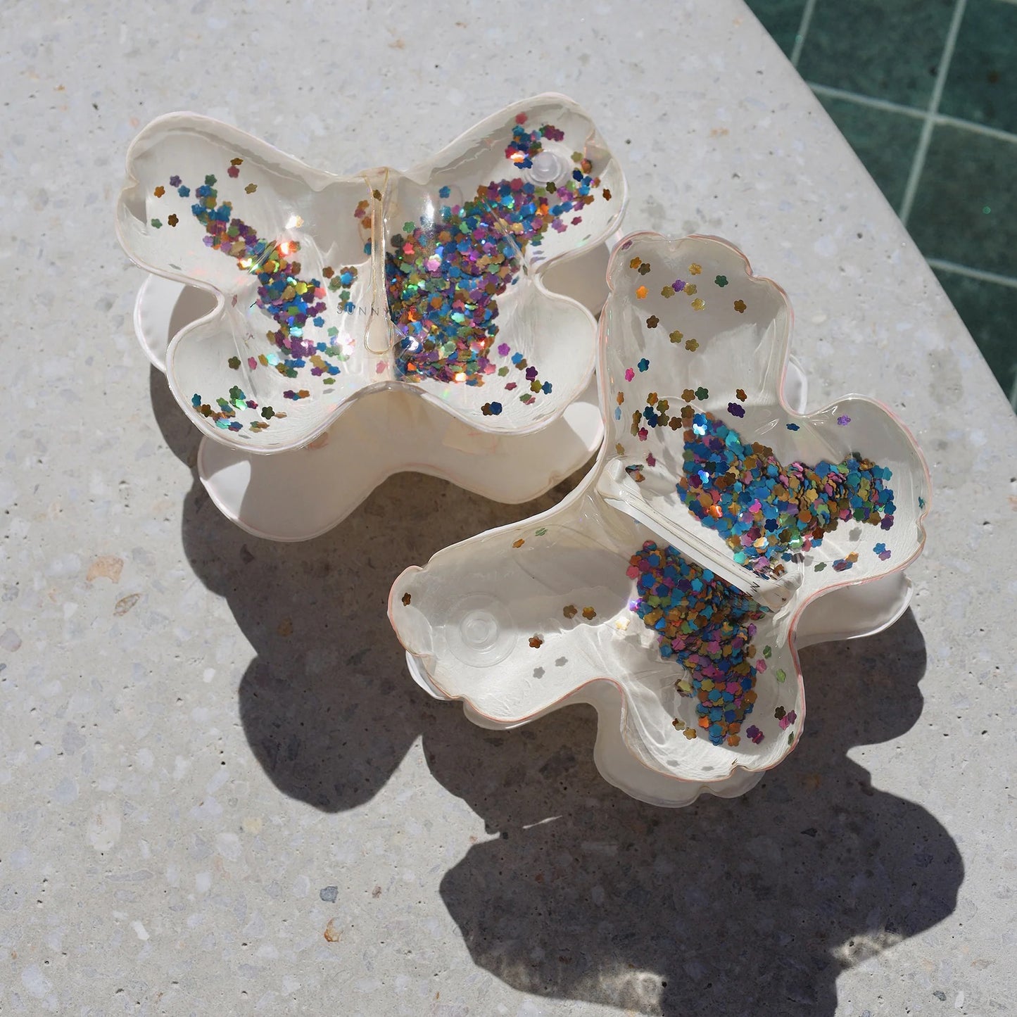 SUNNYLiFE - Kids Inflatable Arm Bands | Cotton Candy Glitter