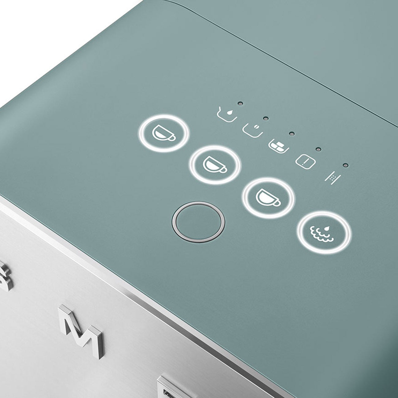 Smeg - Automatic Espresso Coffee Machine with Steam Wand | 50's Style Aesthetic | Emerald Green