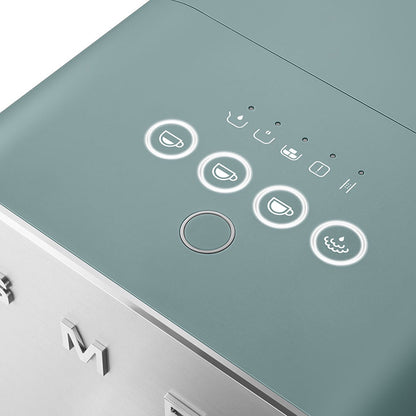 Smeg - Automatic Espresso Coffee Machine with Steam Wand | 50's Style Aesthetic | Emerald Green