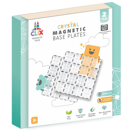 Clix-Tiles - Magnetic Base Plates | 2 Tiles