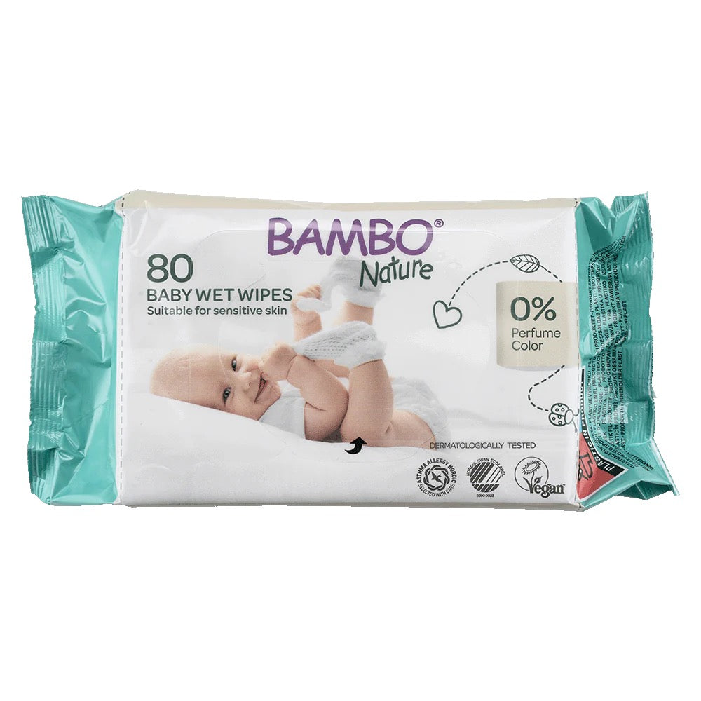 Bambo Nature Wet Wipes x80 Bambo Nature Wet Wipes x80