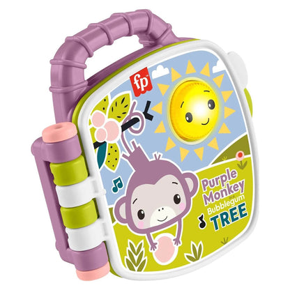 Fisher Price - Purple Monkey Musical Storybook Baby Toy