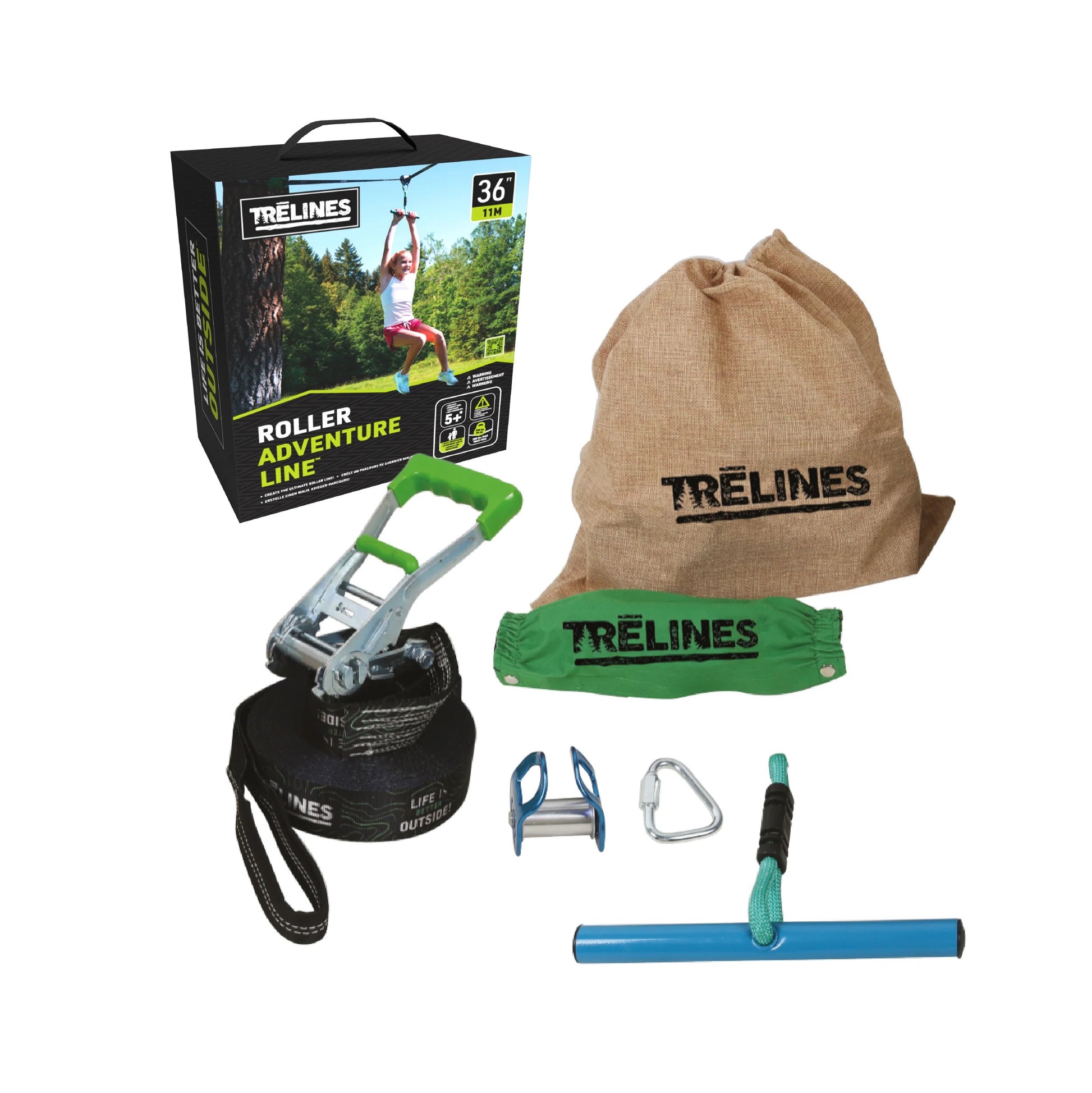 Trelines - Roller Adventure Line | 11m Trelines - Roller Adventure Line | 11m