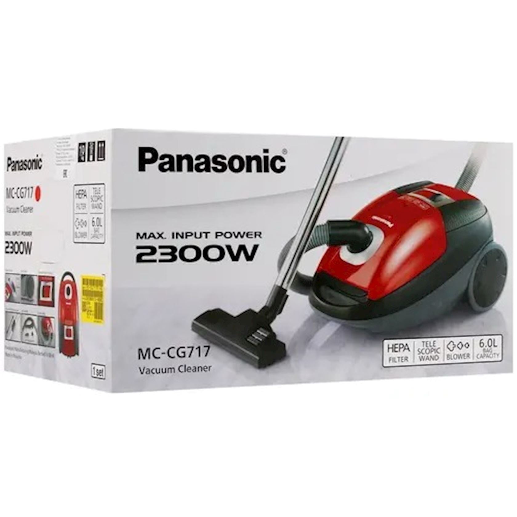 Panasonic - Vacuum Cleaner | 2300W | Bagged Canister Panasonic - Vacuum Cleaner | 2300W | Bagged Canister