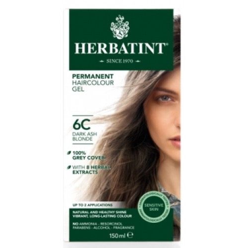 Pregnancy Safe AMONIA FREE "Hair Color" - 6C Dark Ash Blonde 150ml