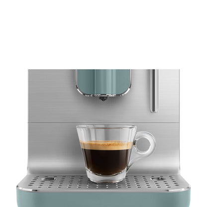 Smeg - Automatic Espresso Coffee Machine with Steam Wand | 50's Style Aesthetic | Emerald Green