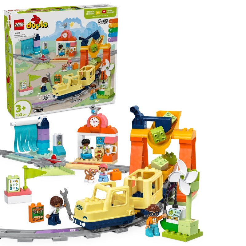 Lego - Big Interactive Community Train | 103 Pcs | 3Y+ Lego - Big Interactive Community Train | 103 Pcs | 3Y+