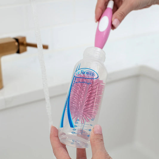 Dr. Brown’s - Silicone "Soft Touch" Bottle Brush Pink — BambiniJO Jordan