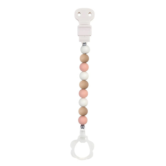 Nattou - Pacifinder Pacifier Clip | Multicolor Pink