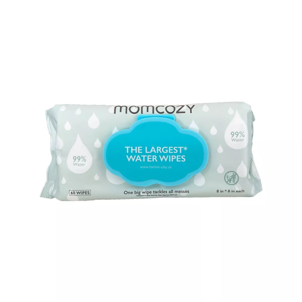 Momcozy - Largest Water Wipes Box | 8x60 Wipes