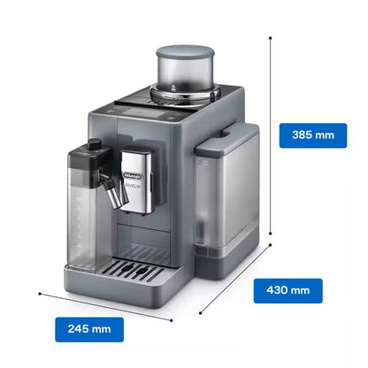 De'Longhi - Rivelia With Auto Milk Fully Automatic Coffee Machine | Pebble Grey | EXAM440.55.G