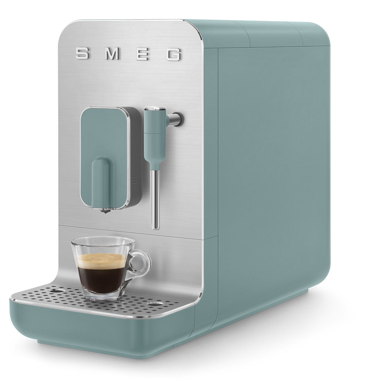 Smeg - Automatic Espresso Coffee Machine with Steam Wand | 50's Style Aesthetic | Emerald Green
