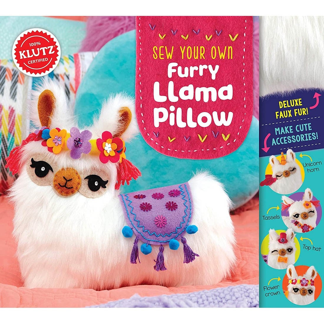 Klutz DIY Sew Your Own Furry Llama Pillow