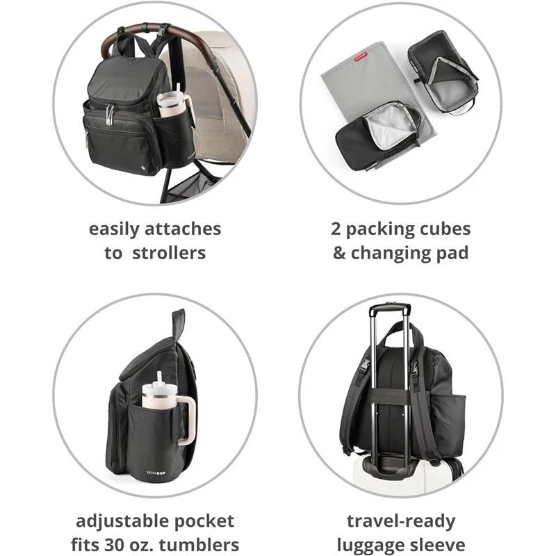 Skip Hop - Forma Next Diaper Backpack - Oat Skip Hop - Forma Next Diaper Backpack - Oat