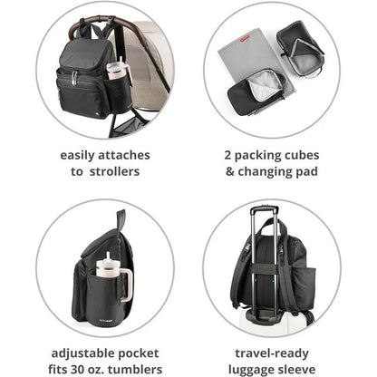 Skip Hop - Forma Next Diaper Backpack - Oat