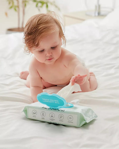 Momcozy - Largest Water Wipes Box | 8x60 Wipes