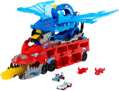 Hot Wheels - City Ultimate Dual Dragon Transporter Track Set
