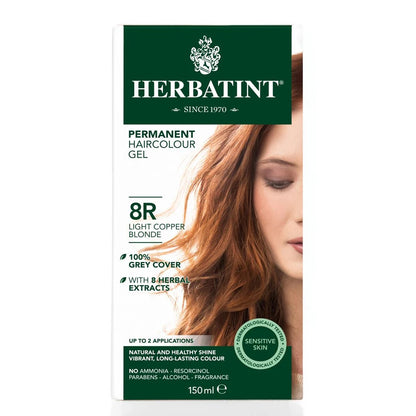 Pregnancy Safe AMONIA FREE "Hair Color" - 8R Light Copper Blonde 150ml