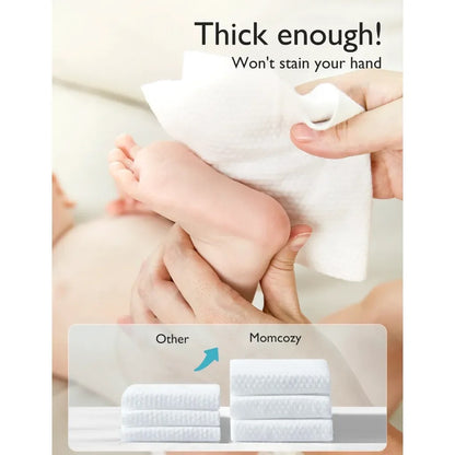 Momcozy - Largest Water Wipes Box | 8x60 Wipes