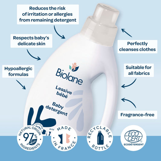 Biolane natural unscented baby clothes detergent — BambiniJO Jordan