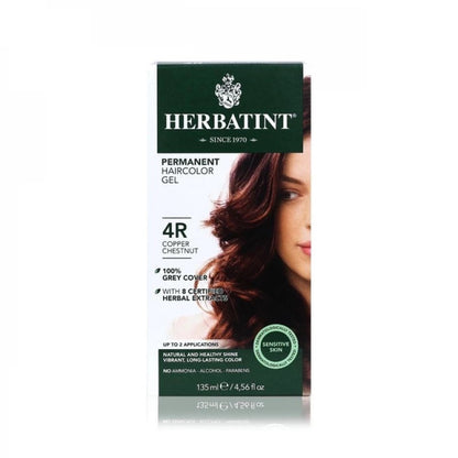 Pregnancy Safe AMONIA FREE "Hair Color" - 4R Copper Chestnut 150ml